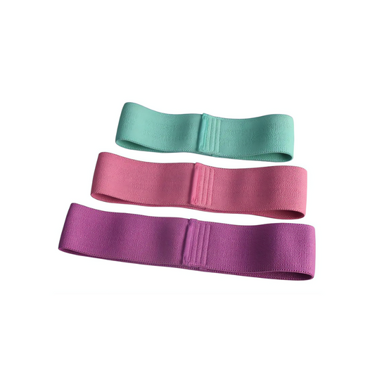 Kit de Bandas Elásticas de Tela Multi-Tamaño para Entrenamiento