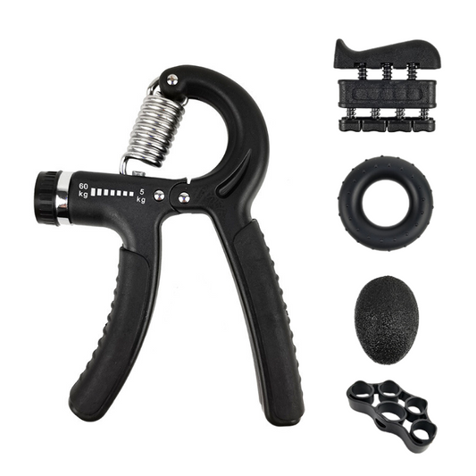 Fortalecedor de Mano Ajustable -Hand Grip con Set de Accesorios 5 Piezas