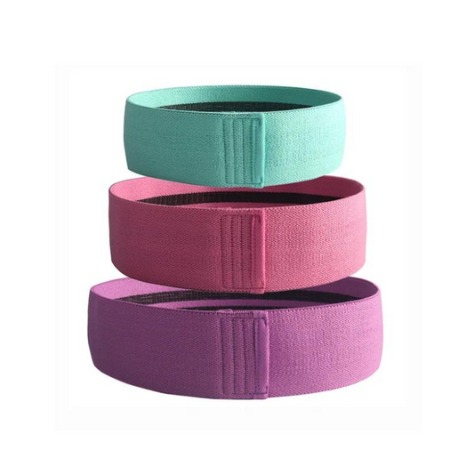 Kit de Bandas Elásticas de Tela Multi-Tamaño para Entrenamiento